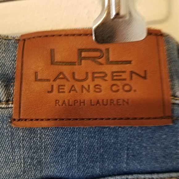 LAUREN Ralph Lauren Size 14 Classic Straight Leg Denim Jeans Preowned - Picture 7 of 9